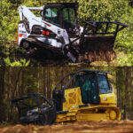Caterpillar și Bobcat - întreținerea parcurilor fotovoltaic