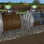 Inspecție video și reglaj al fluxului în fose septice tricamerale