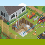 Montaj fose septice tricamerale în curți cu acces îngust