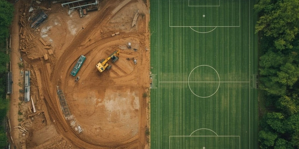 Pregătirea terenurilor sportive prin defrișări selective