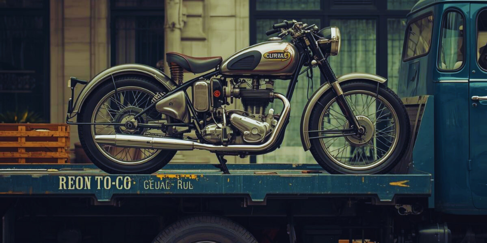 Tractare motociclete vintage - fixare și protecție